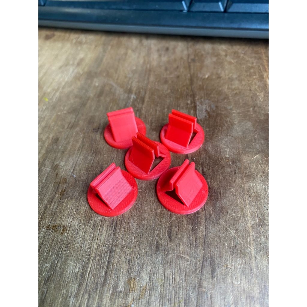 ​🎯 [3D Print] ฐานตั้งสแตนดี้กระดาษ ฐานโทเคน บอร์ดเกมทั่วไป (Cardboard Standee Bases) วัสดุ PETG พรีเมียม (ไม่รวมตัวเกม)