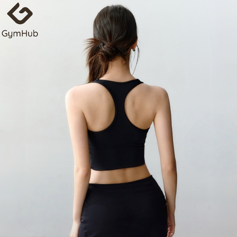 GymHub เสื้อกล้ามออกกำลังกาย ยกทรงในตัว ซัพพอร์ตสูง กันกระเทือน แบบเก็บเนื้อหนัง สำหรับวิ่ง เหมาะสำหรับผู้หญิง