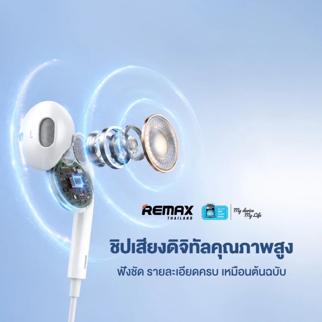 Remax RM-702a Small Talk หูฟัง Type-C มีไมโครโฟน thumbnail 6