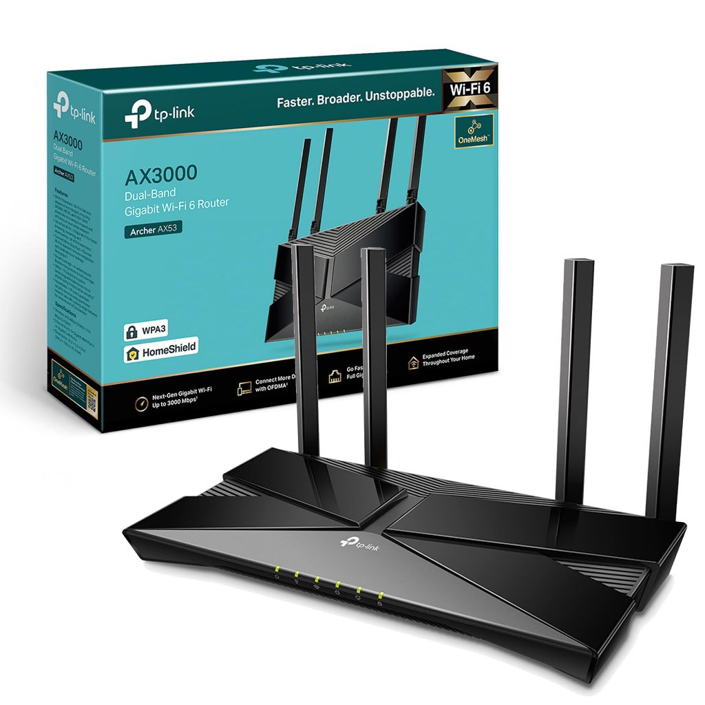 TP-Link Archer AX53 AX3000 Dual Band Gigabit Wi-Fi 6 Router เราเตอร์ไวไฟ6