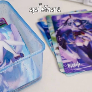 กล่องเก็บการ์ด ที่เก็บการ์ด มีฝาปิดและกันฝุ่น กล่องเก็บของ โปร่งใส Card Photocard Storage Box