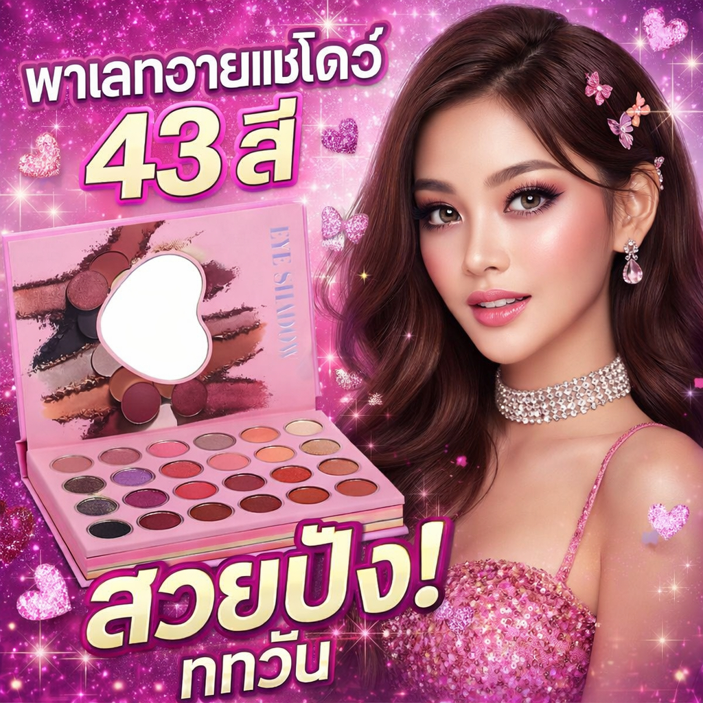 🔥【สินค้าพร้อมส่ง】Raye อายแชโดว์แผ่น ผสมเนื้อแมตต์&ชิมเมอร์เงางาม ทาเกลี่ยง่าย ติดทนสวยงาม