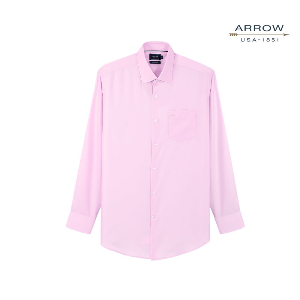 ARROW เสื้อเชิ้ตทำงานผู้ชาย แขนยาว | NON IRON (CoolMode) ทรง Modern Smart สี ชมพู รหัส MACM743-DP