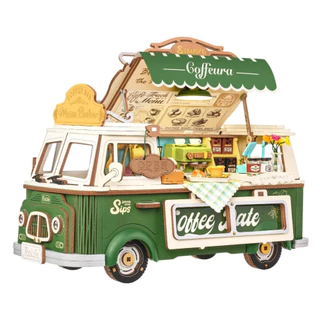 Rolife 3D Wooden Puzzle - TGS07 Leo's Coffee Truck | ของแต่งบ้าน ของเล่นศิลปะ DIY