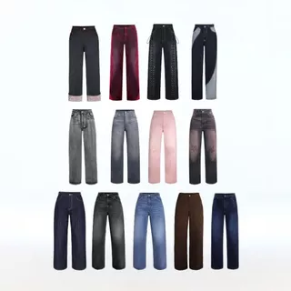 Merge Official - Perfect Low Waist Jeans Seasonal Colors (พร้อมส่ง)
