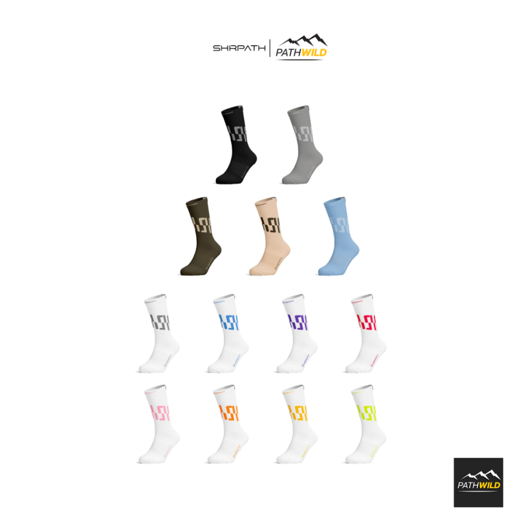SHRPATH Running Socks SH3001 SH3002 ถุงเท้าสำหรับวิ่ง และออกกำลังกาย มีทั้งแบบข้อสั้นและข้อยาว