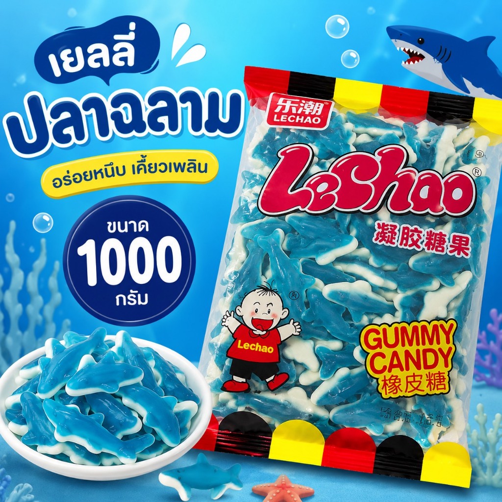 เยลลี่ปลาฉลาม Lechao 1000g.