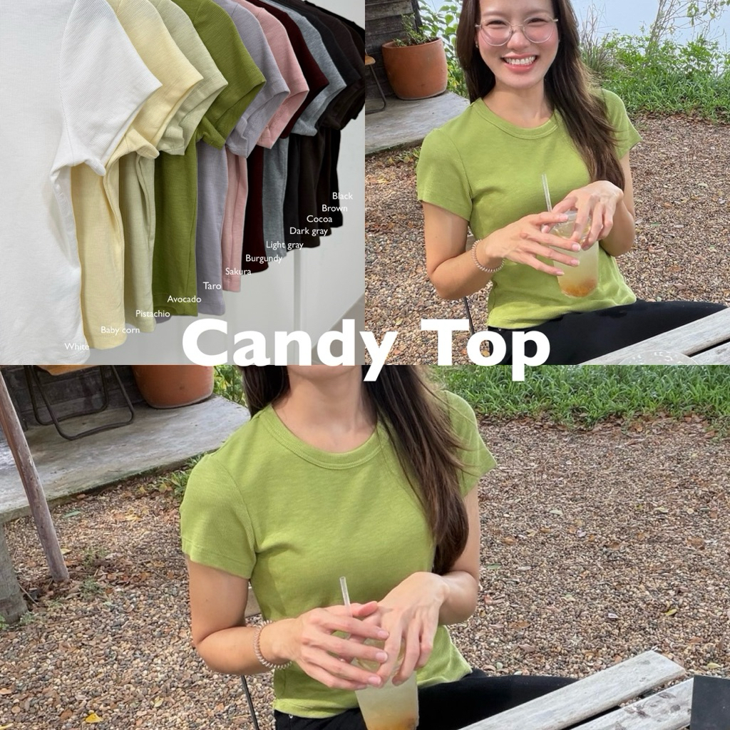 Apparel story - Candy Top เสื้อยืดทรงพอดีตัว