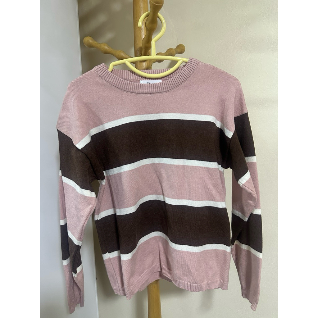 เสื้อไหมพรม ounie สีชมพูมือ1 ไม่เคยใส่