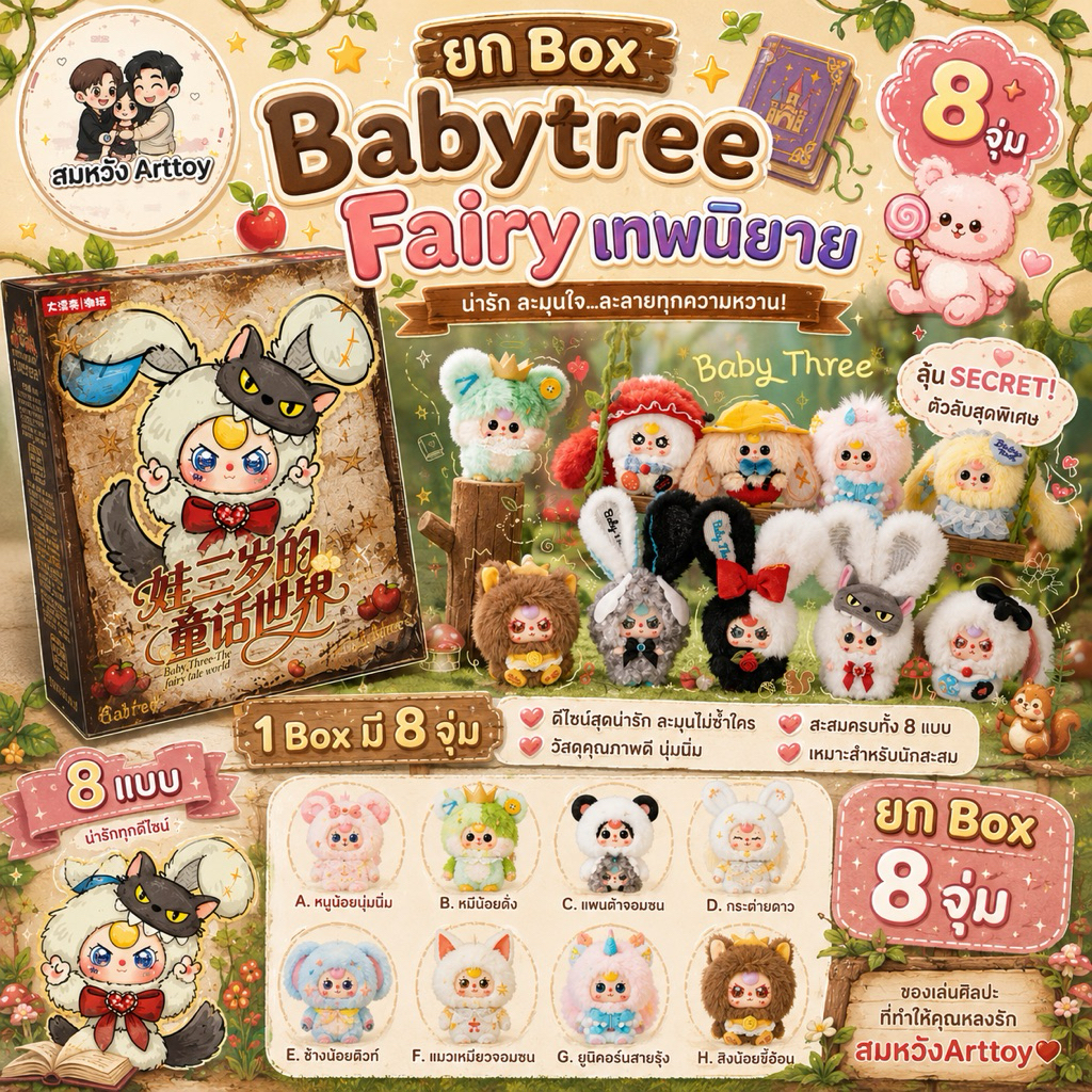 ยก Box✨BBT The fairy  🍭เทพนิยาย  ✨🏰 พร้อมส่ง