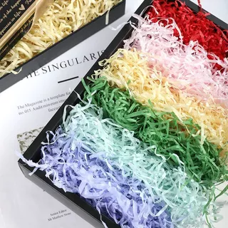 กระดาษฝอยกันกระแทก 100g สำหรับกล่องของขวัญ กล่องเครื่องสำอาง น้ำหอม สบู่