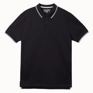 OASIS เสื้อโปโล ผู้ชาย โปโล แขนสั้น รุ่น MPSV-1800 ผ้าคอตตอน สแปนเดกซ์ ผ้านุ่ม ไม่ย้วย ดำ