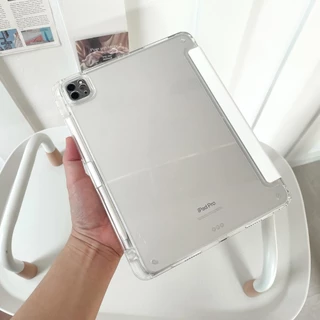 เคสไอแพด สำหรับ iPad Pro11 Air4/5/6/7/8 gen11(A16)10.9 Caseฝาครอบอะคริลิคใส พับได้ มุมปรับได้หลายแบบ