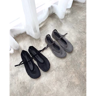 [พร้อมส่ง] WEAR.SOUL #S688-STELLA Sparkle Mesh Flats