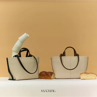 KNACKBAG - Sandy Bag - กระเป๋าแซนดี้แบ็ค ทรงช้อปปิ้งแบ็ค หนังแคนวาสสังเคราะห์ (PU Canvas)