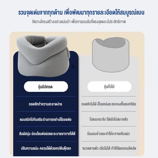 VBELLปลอกคอพยุงคอทางการแพทย์ ป้องกันคอเอียง ก้มศีรษะ และยึดคอเพื่อป้องกันกระดูกสันหลังส่วนคอ