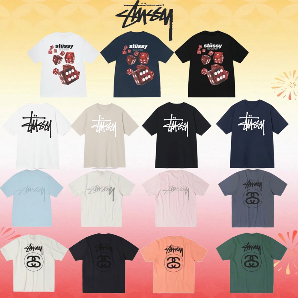 รับประกันสินค้าแท้ 100 % STUSSY TEE เสื้อยืดสไตล์มินิมอลสไตล์