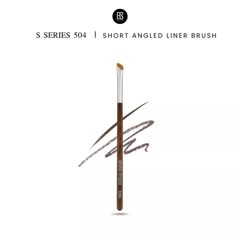 BRUSH STUDIO S series 504 : Short Angled Liner Brush แปรงเขียนอายไลเนอร์ปลายตัด