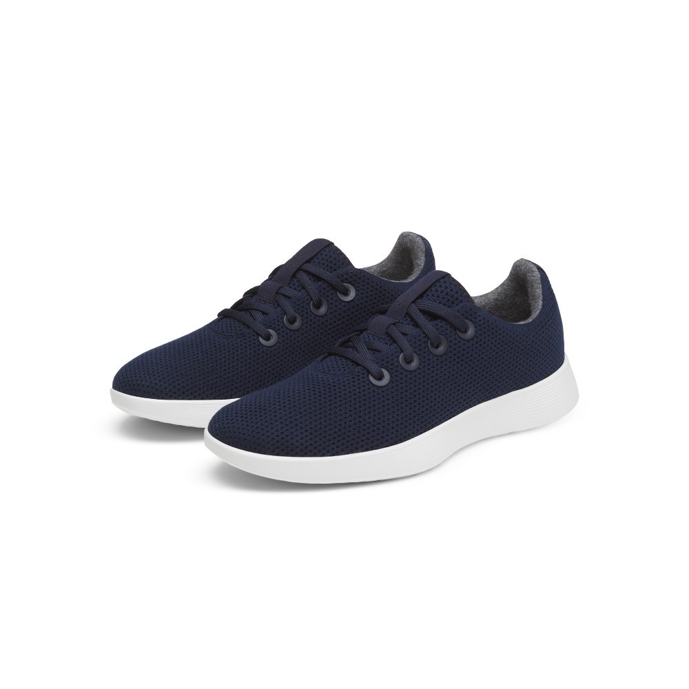 Allbirds รองเท้าสนีกเกอร์ผู้ชายรุ่น Tree Runner NZ Dark Navy (Blizzard) รูปที่ 6