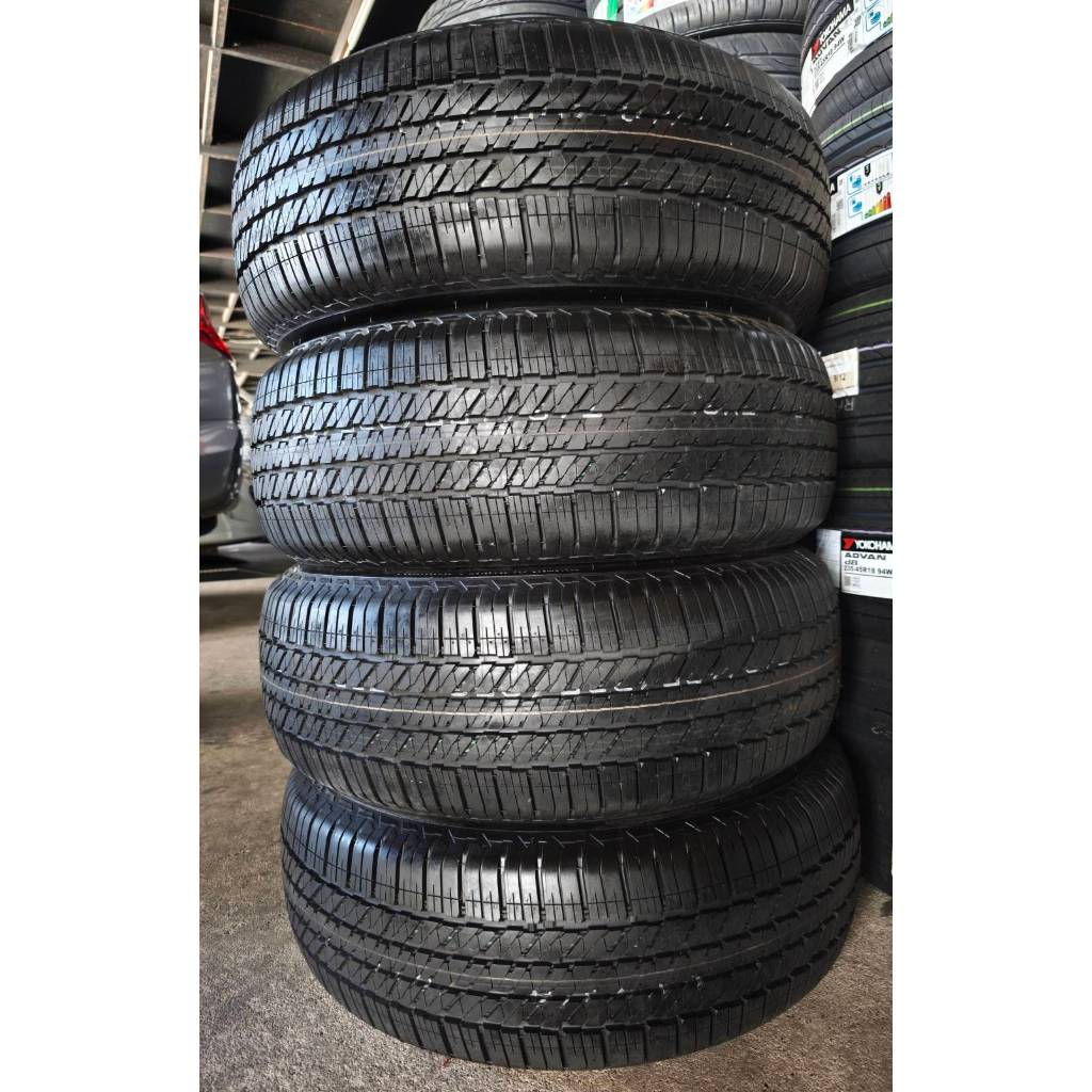 ยางป้ายแดง มือสอง BRIDGESTONE D684 ขนาด 265/60R18 ผลิตปี0826 กริีบเหมือนใหม่(ราคา 4เส้น)
