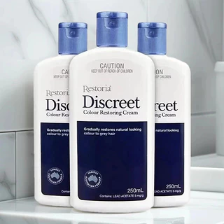 Restoria Discreet Colour Restoring Cream 250ml ครีมปกปิดผมขาวสไตล์ธรรมชาติ ไม่เลอะหนังศีรษะ ติดทนยาวนาน