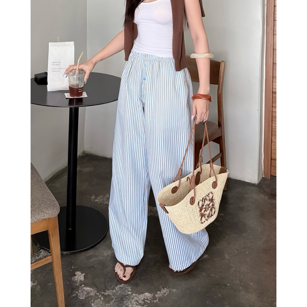 Jennie pants กางเกงเอวยืด ใส่สบาย ผ้าไม่บาง