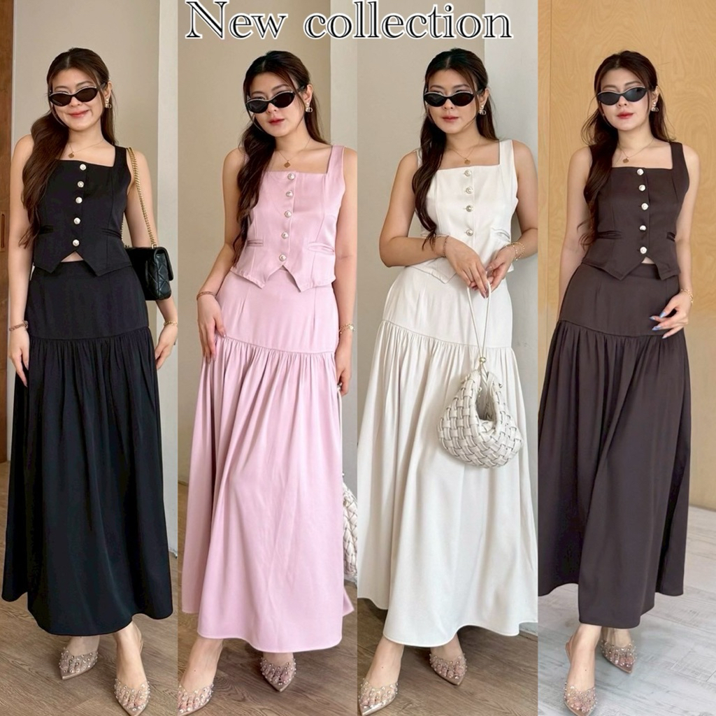 B57 ชุดเซทแฟชั่นผู้หญิงพร้อมส่ง :: Rosie Set
