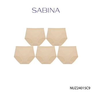 Sabina กางเกงชั้นใน (Set 5 ชิ้น) Keep Front Control Keep Series กางเกงในทรงเอวสูง รหัส NUZ24015C9 - สีเนื้อเข้ม