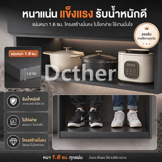 [รุ่นปรับปรุง]DC ตู้แขวน วัสดุอลูมิเนียมอัลลอยด์ บรรจุภัณฑ์เสริมความแข็งแรง ตู้เก็บของติดผนัง Grey/White ประกอบง่าย