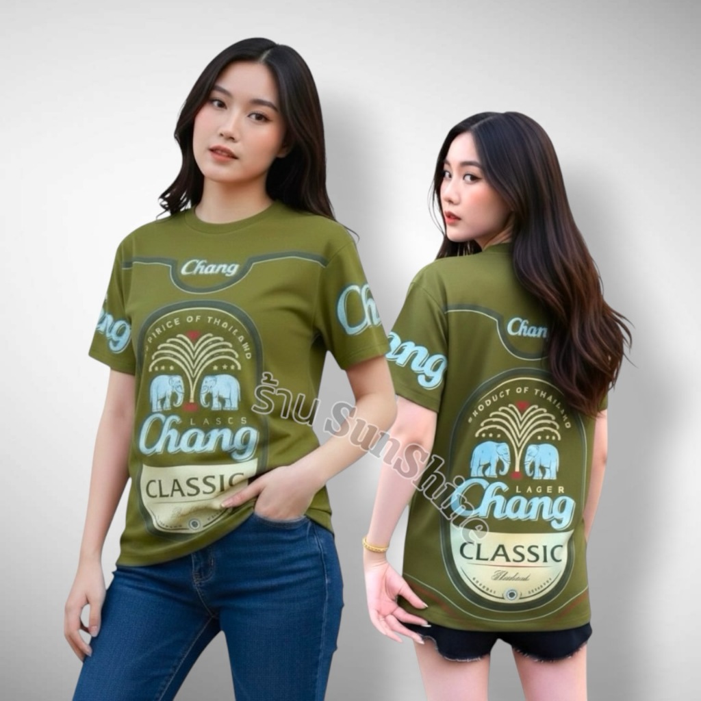 เสื้อกีฬาลายช้าง ผ้าพิมพ์ลาย แขนสั้น ผู้ชาย ผู้หญิง เบา ใส่สบาย ไม่ร้อน ใส่วิ่ง ออกกำลังกาย