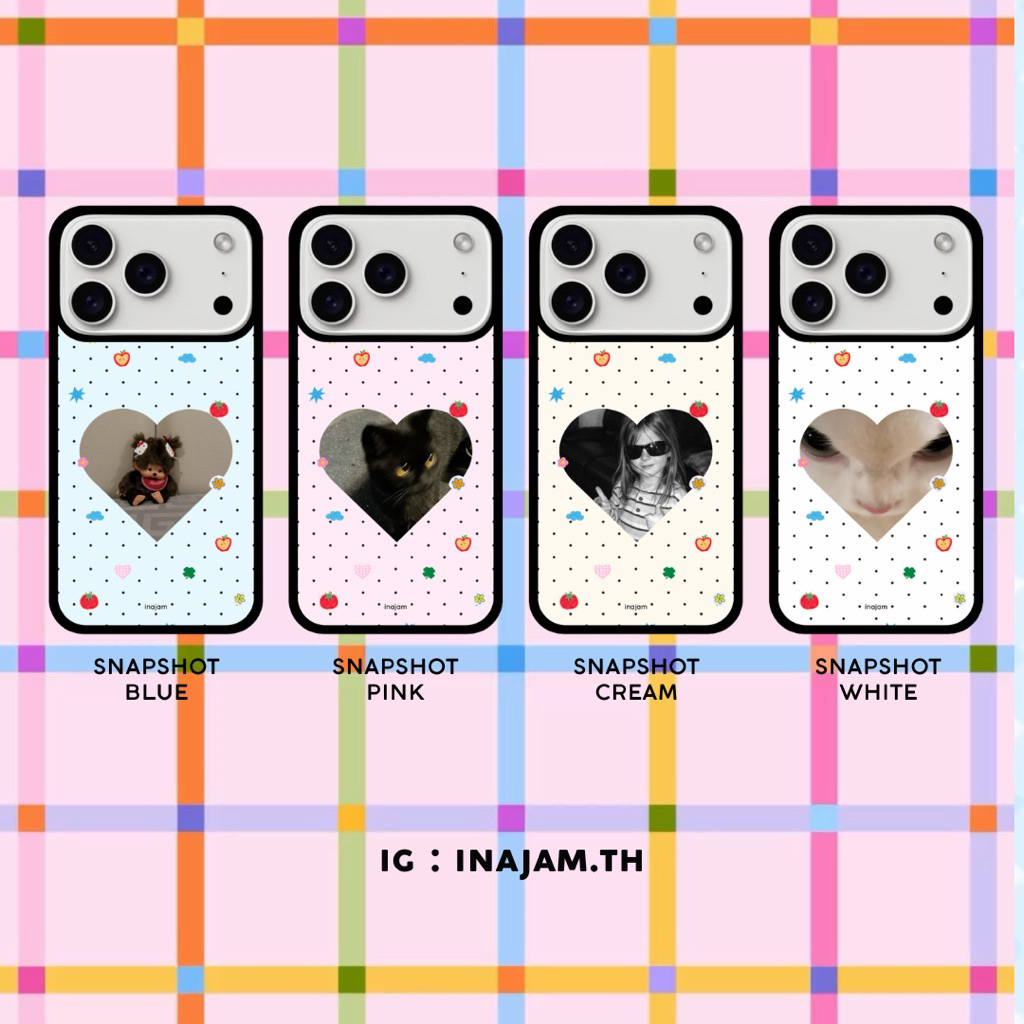 เคสไอโฟน (ใส่รูปได้) แบรนด์ Inajam Collection Snapshot