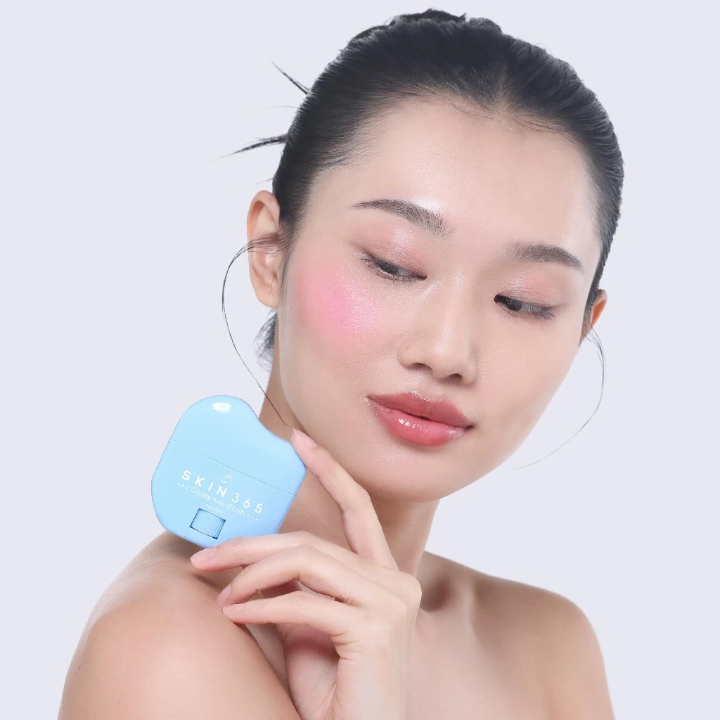 SKIN365 GLOSSY KISS BLUSH บลัชออนเปลี่ยนสีตามค่า pH thumbnail 7