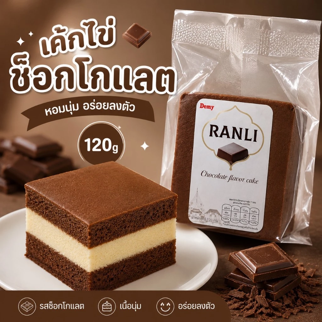 เค้กไข่ใต้หวัน รสช็อคโกแลต 🍫