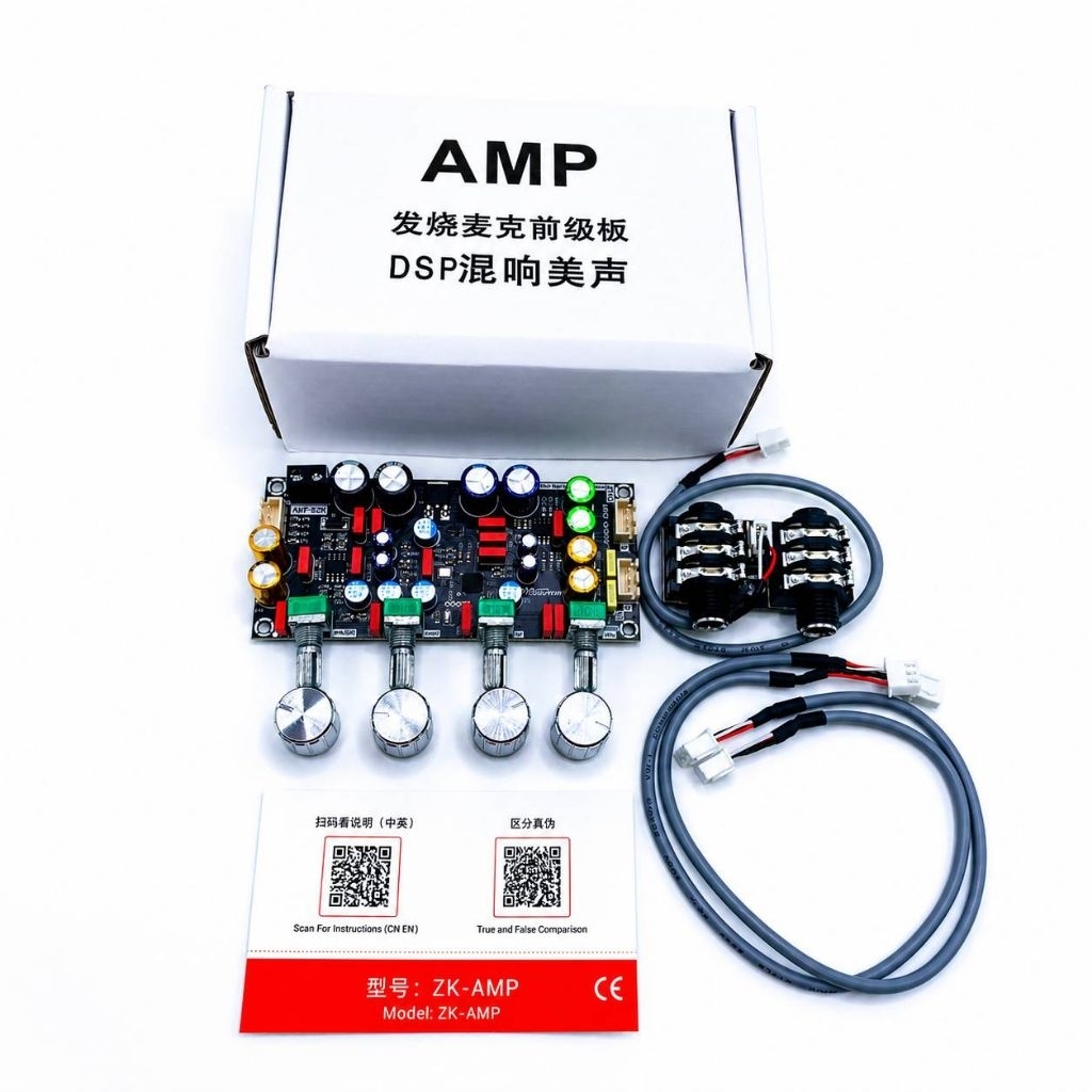 ZK-AMP2G(แท้)แก้เสียงดรอปของแท้ระบบDSPเสียงใสเอฟเฟคแท้