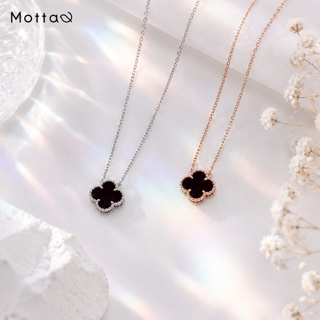 Motta Necklace All Aura Online Exclusive สร้อยคอชุบทองคำขาว เหมาะกับสาวๆทุกคน