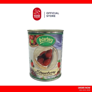สตรอว์เบอร์รี บลูเบอร์รี เชอร์รี ออสเตอร์เบิร์ก ฟิลลิ่ง (Osterberg Fruit Topping & Filling) ขนาด 620g.