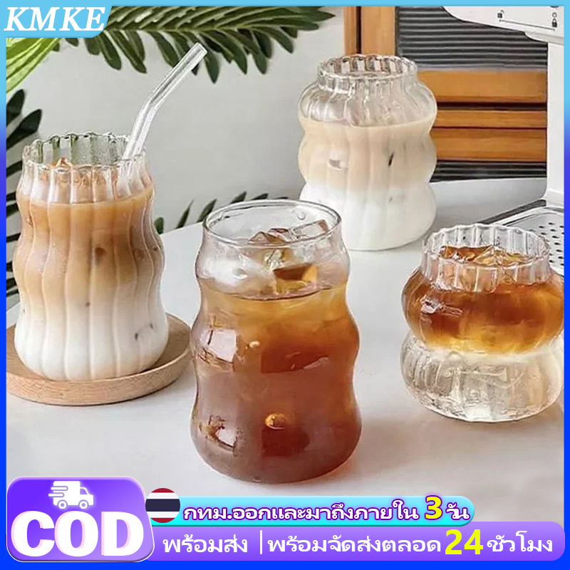 เสียแพคเกจ แก้วน้ำบอโรซิลิเกตสูง หลอดแก้ว ทนความร้อนพิเศษ ใช้งานได้กับเครื่องดื่มร้อน