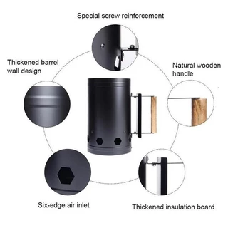 Rapidfire Chimney Starter ขนาด LARGE ถังก่อถ่านจุดไฟเร็ว อเนกประสงค์ สำหรับเตาปิ้งย่าง