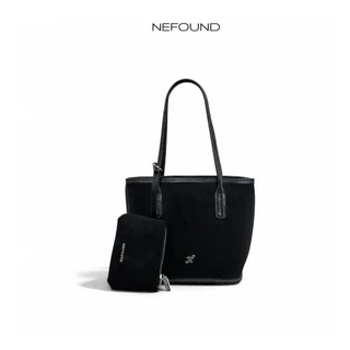 NF25043 NEFOUND กระเป๋า Mini tote รุ่น Bestie bag หนังกลับ Premium ขึ้นทรง พร้อมใบเล็ก