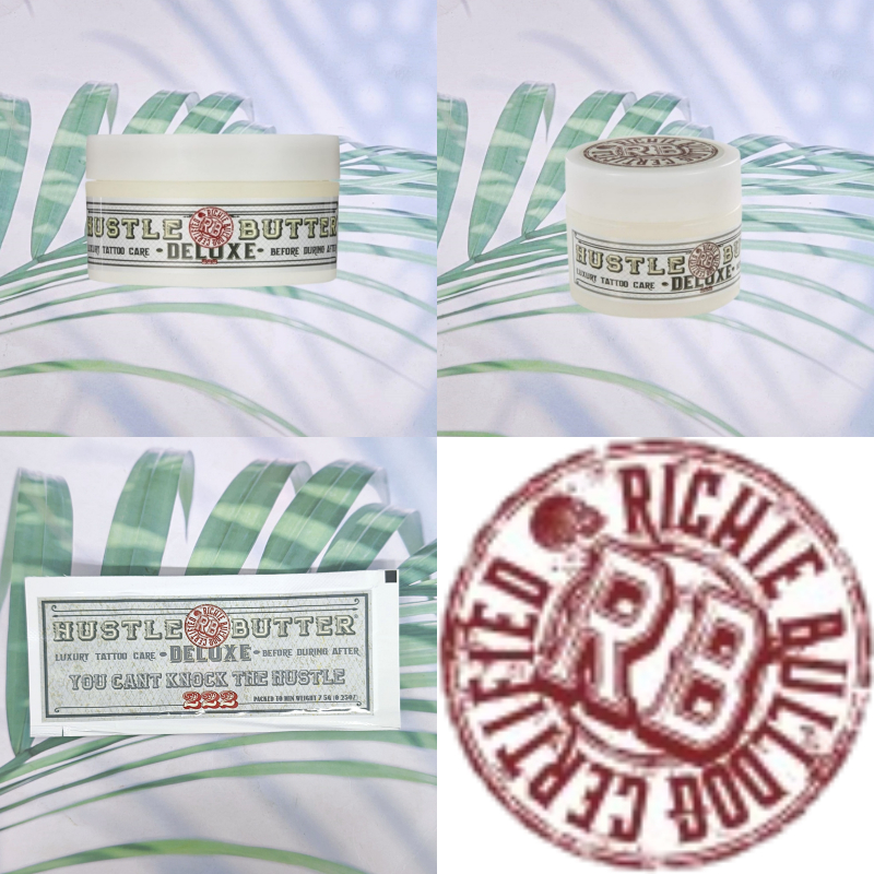 (Hustle Butter Tattoo®) Deluxe Luxury Tattoo Care Balm บาล์มบำรุงผิวหลังสัก ครีมดูแลรอยสัก ครีมบำรุง