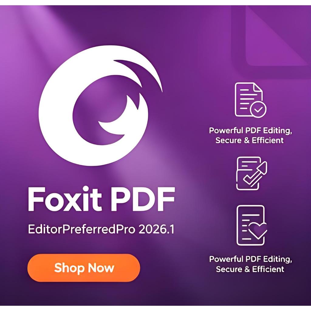 Foxit PDF Editor Pro 2026.1 โปรแกรมแก้ไขแปลงไฟล์ PDF ของ Windows