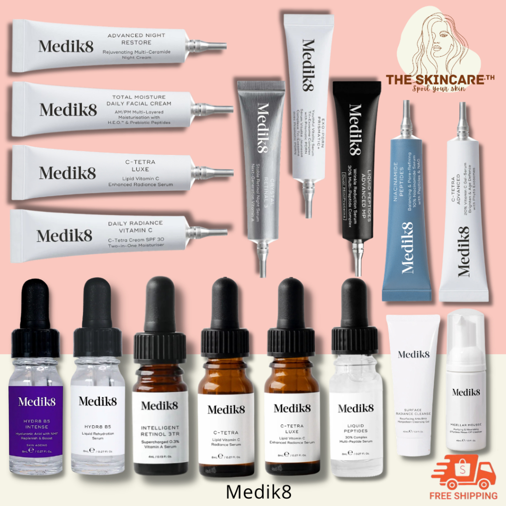 ⚡แท้💯 ส่งไว⚡ TheSkincare.TH | Medik8 Retinol / Hydr8 B5 / C-Tetra / Liquid Peptides / Vitamin A