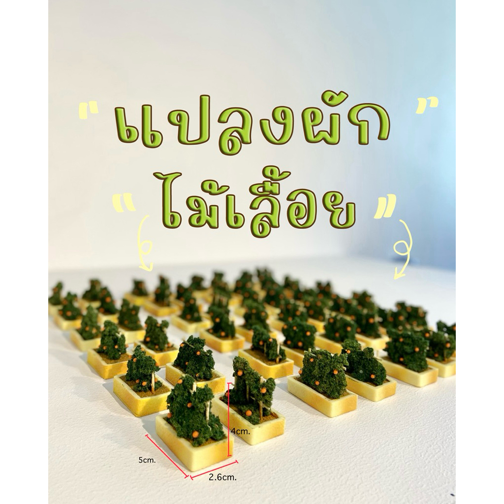 โมเดลแปลงผักไม้เลื้อย 🍅🍅🥬 โมเดลต้นมะเขือเทศ พุ่มแปลงผัก