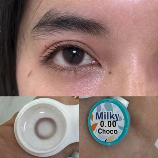 คอนแทคเลนส์ ilens ลายใหม่ milky ค่าอมน้ำ60% แก้ตาลอย ใหญ่กว่าตาดำนิดหน่อย