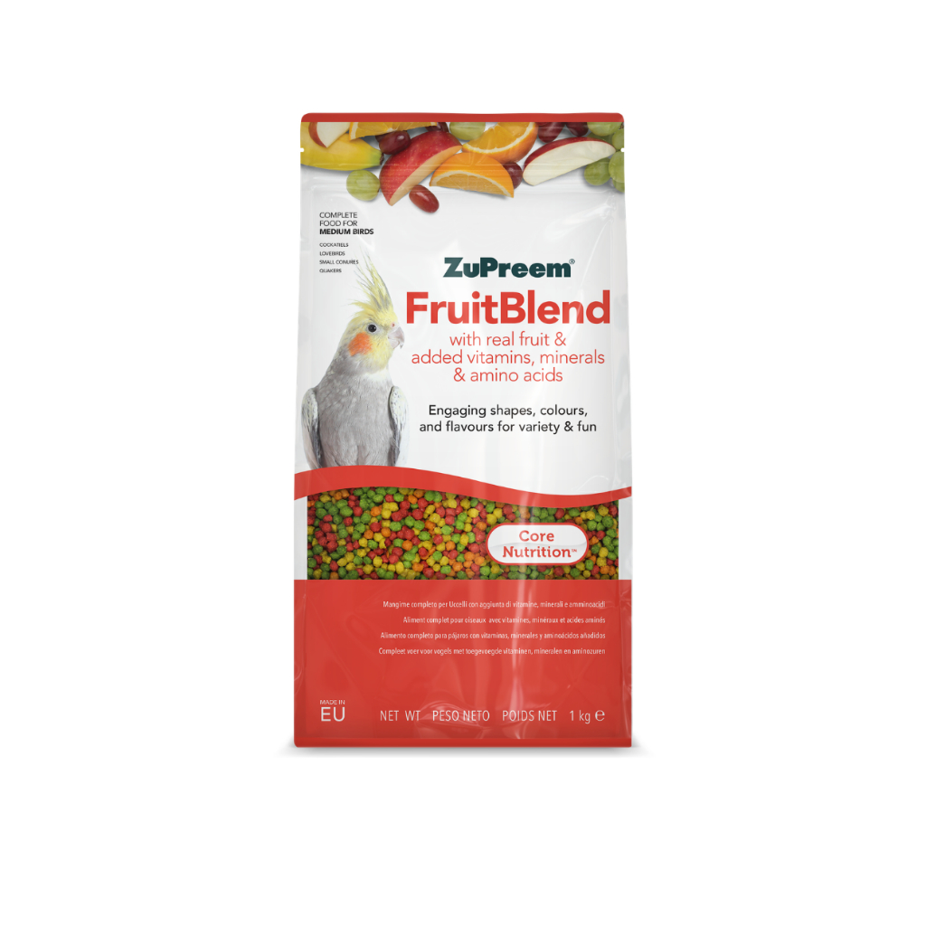 Zupreem Fruitblend Made in EU อาหารนกสุพรีม เม็ดสีผลไม้สุพรีม