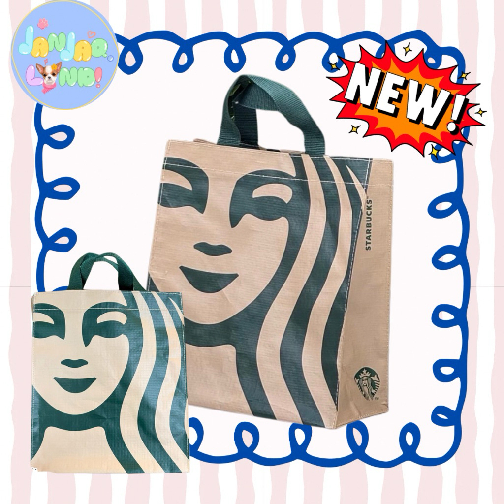 [🛵ส่งด่วน/พร้อมส่ง] ใหม่!!กระเป๋าช้อปปิ้ง Starbucks สตาบัค