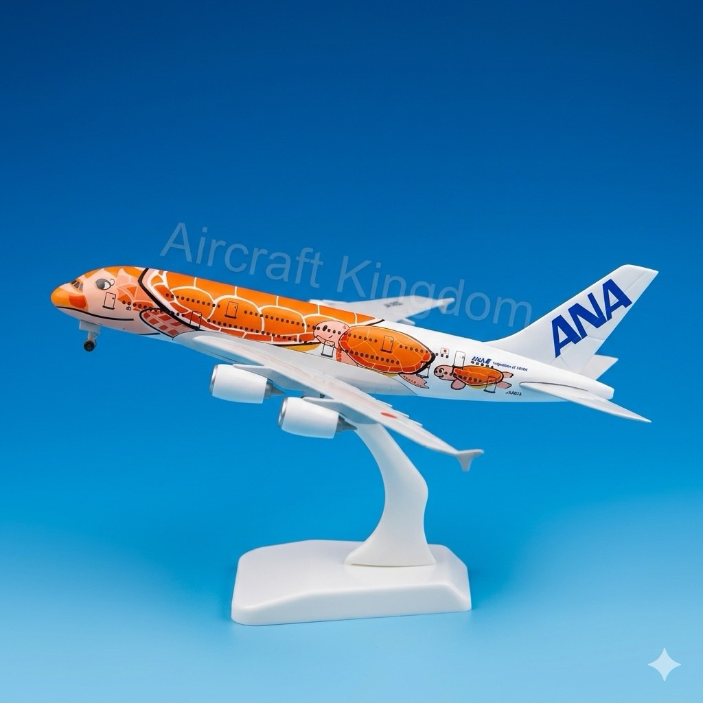 ANA A380(เต่าส้ม) ทะเบียน JA383A