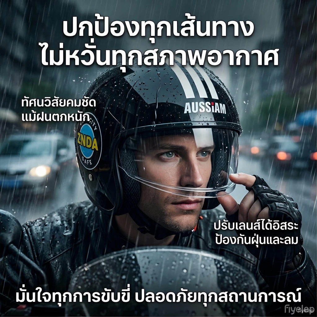 หมวกกันน็อค ABS 2026 ระบายอากาศ thumbnail 7