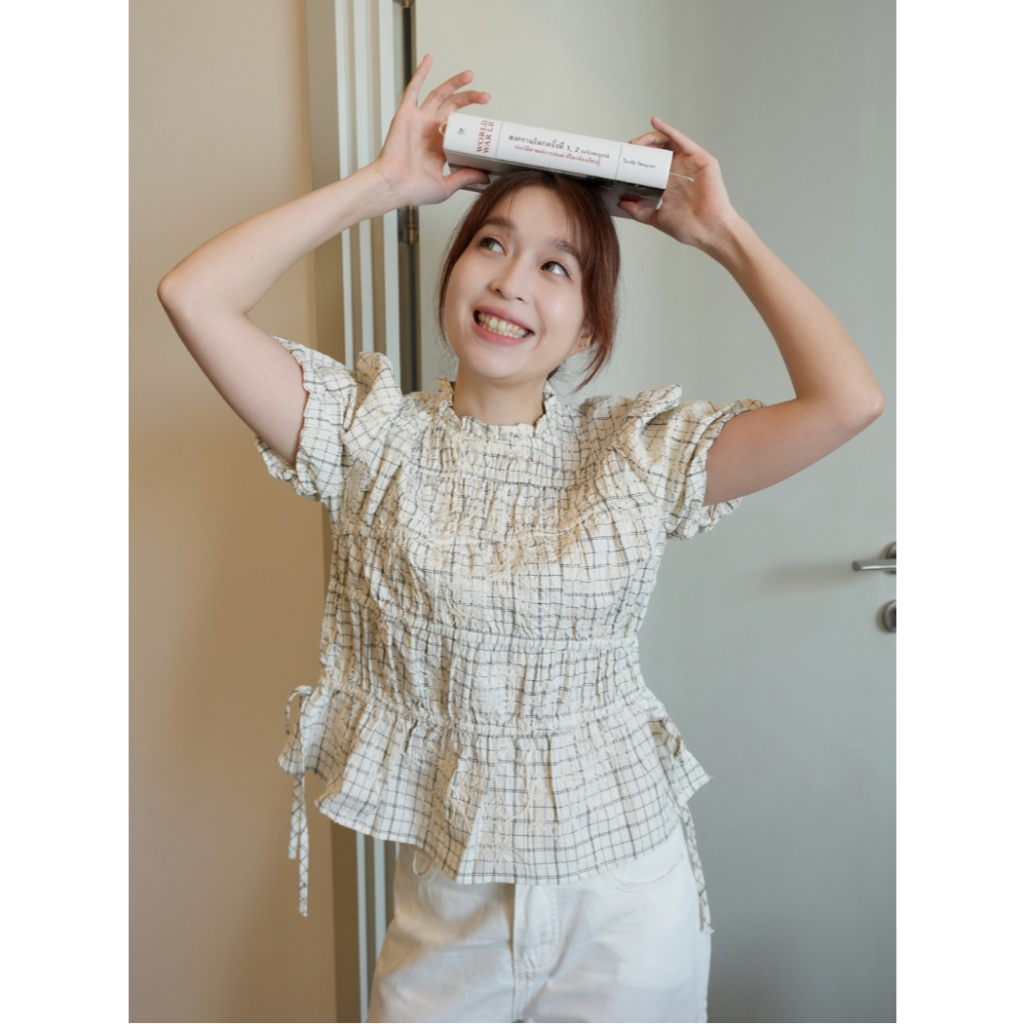 เสื้อแขนพองจั๊มรอบตัว Pavlova