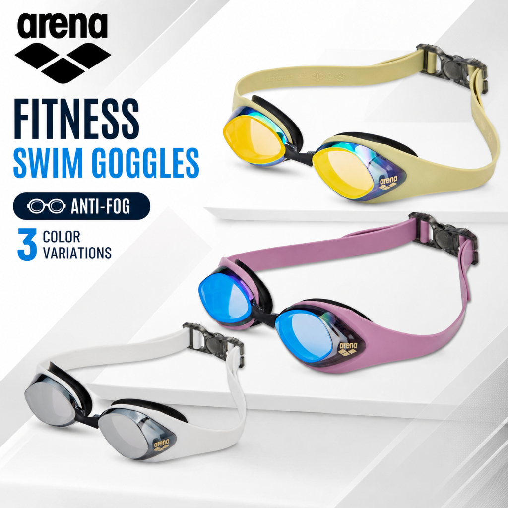 Arena AS4FGG40U AS4FGG50U Fitness Swim Goggles Anti Fog Casual Swimming